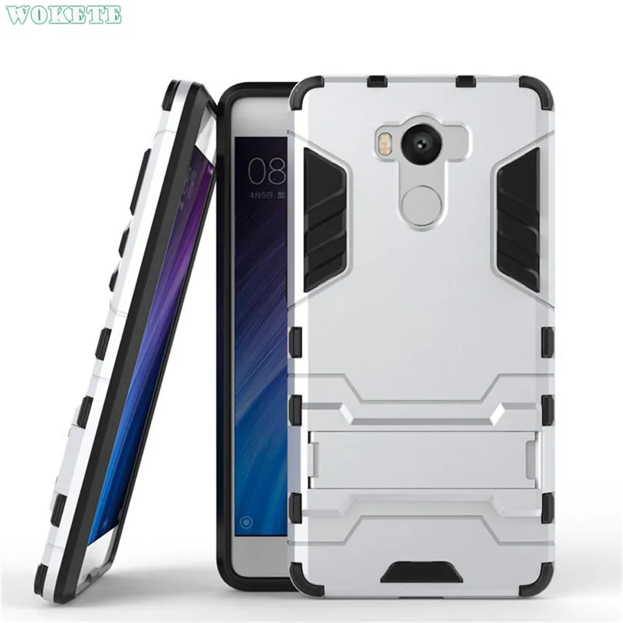 For Xiaomi Redmi 4 Shell Slim Robot Armor Shockproof Rubber Case Pro Phone Cover Prime Coque |