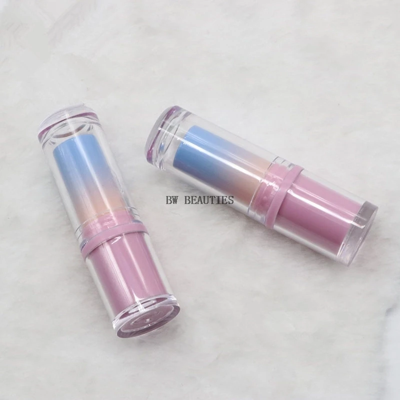 

500Pcs/Lot Gradient Pink Round Lipstick Tubes Empty Lip Gloss Tube 12.1 Diameter Container DIY Lip Balm Tube