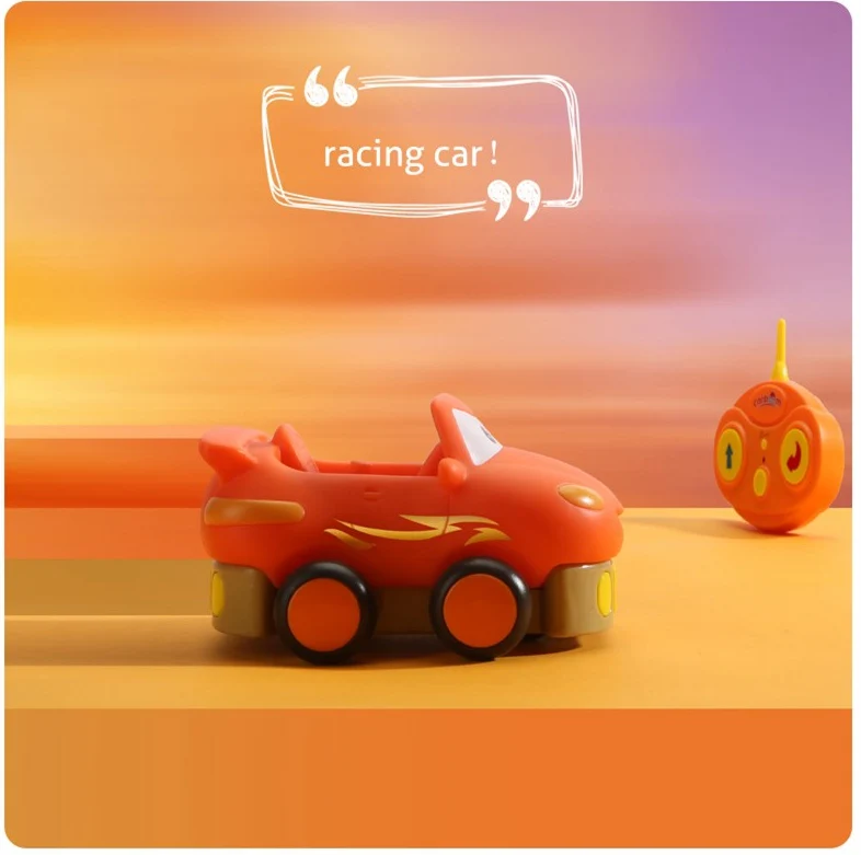 racing car Beiens Новые Детские Электрический мультфильм 40 м Дистанционное Управление автомобиль с музыкой для малышей и детей постарше мини игрушечные машинки rc подарки на Рождество и день рождения - Цвет: racing car