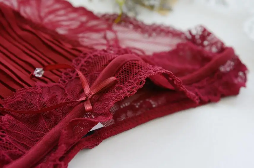 Нижнее белье 100% реальные фотографии милые кружевные шифоновые трусы в стиле