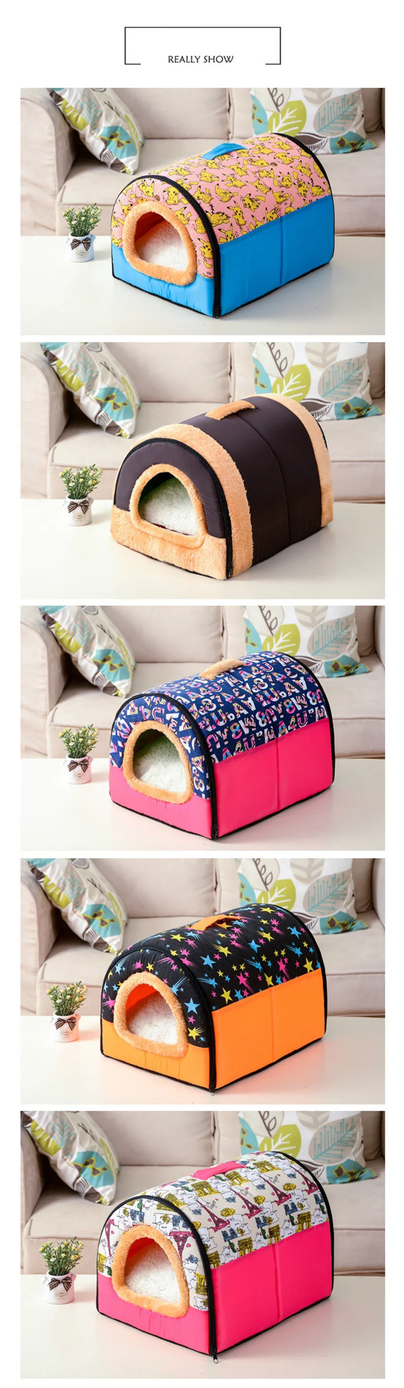 Горячо! Домик для собак Cama Para Cachorro Питомник Гнездо с ковриком складная кровать для собак кошек для маленьких средних собак кровать для домашних животных щенок спальный мешок