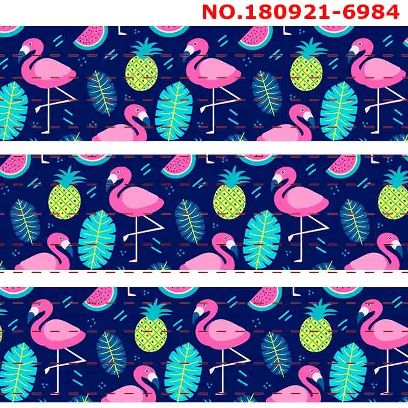 

New arrivals 50 yards lovely flowers ribbon printed grosgrain ribbon 6976-6985