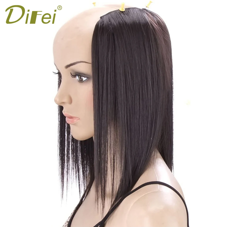 DIFEI 3 клипсы 2 штуки Длинные прямые для наращивания волос искусственные