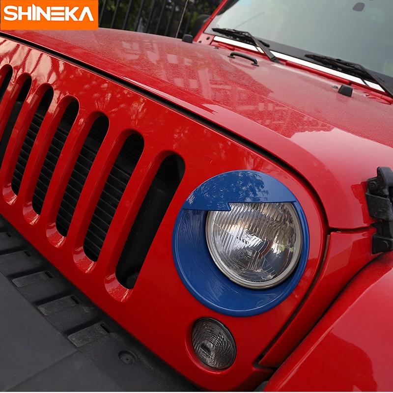 SHINEKA головной светильник крышка злой глаз фары решетка для Jeep Wrangler передние