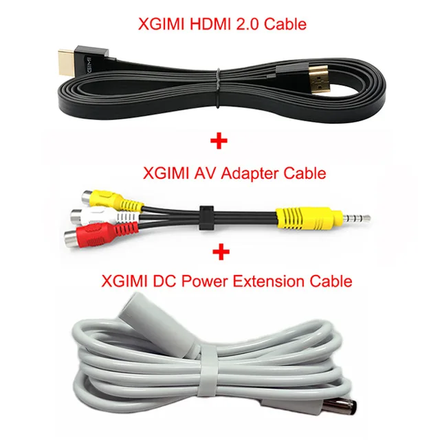 Черный XGIMI Выдвижной зарядный кабель для Xgimi H2 Z3 Z4 серии белый 1,2 м DC2.5 кабельный порт Удлинительный провод для проектора XGIMI - Цвет: Черный