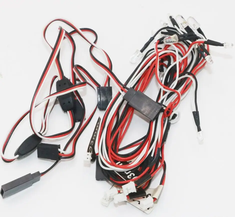 GT power RC автомобильный светильник ing 8LED мигающий светильник ing светильник Проводная система 2 PPM FM FS 2,4G комплект тормоз+ головной светильник+ сигнал