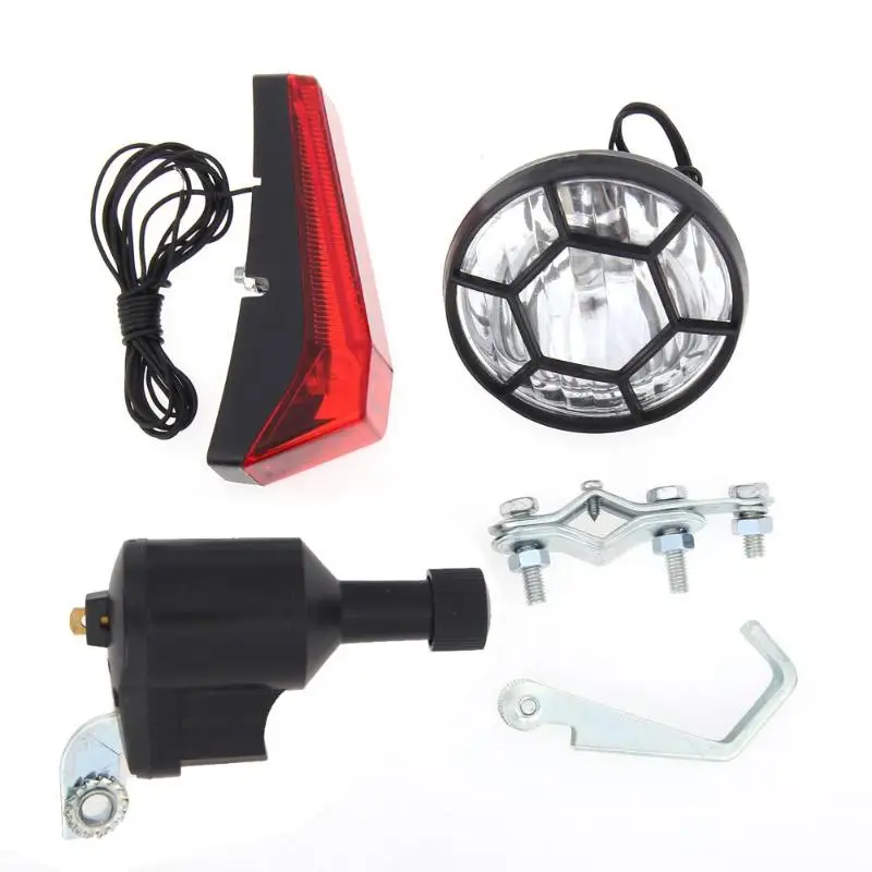 Комплект велосипедных фонарей Dynamo велосипедные фары без батареек задние для