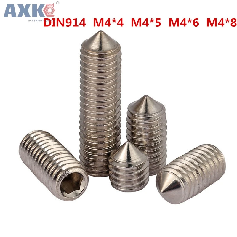 Фото AXK M4 * 4 M4x4 5 M4x5 6 M4x6 8 M4x8 316 нержавеющая сталь DIN914 внутренняя Шестигранная головка Grub AXK M4 * 4 M4x4 5 M4x5 6 M4x6 8 M4x8 316 нержавеющая сталь DIN914 внутренняя Шестигранная головка Grub