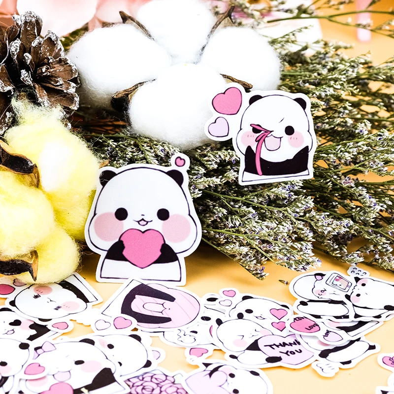 40 шт. креативные милые самодельные панды животные DIY наклейки для дневника альбом украшения Скрапбукинг Детские канцелярские наклейки kawii