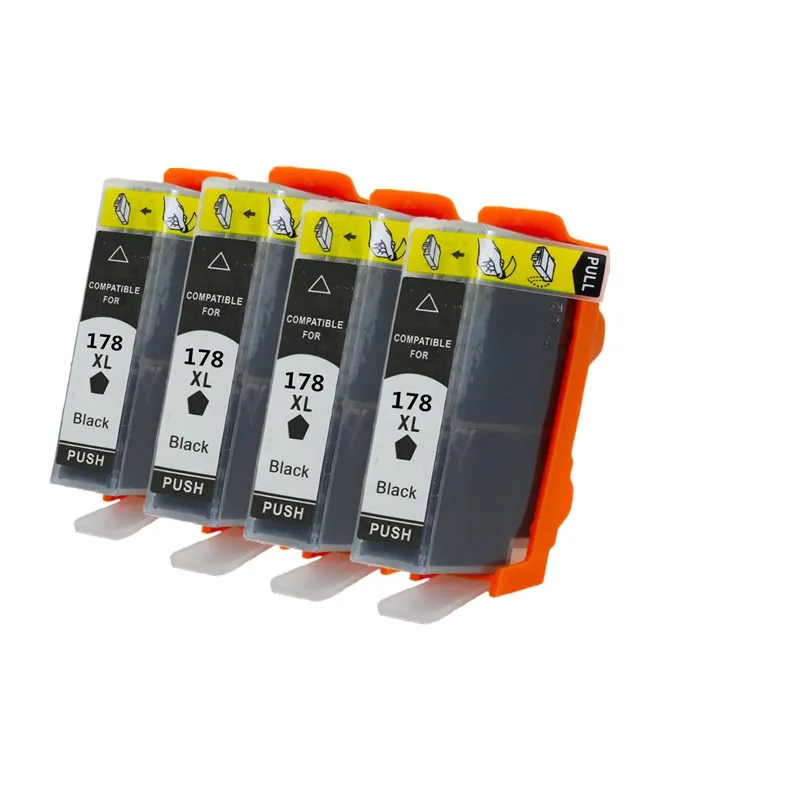 4BK Замена чернильных картриджей для HP178XL HP178 178XL 178 XL Photosmart Plus B209a B210c B210d B210e B210a струйный принтер - Цвет: 4BK