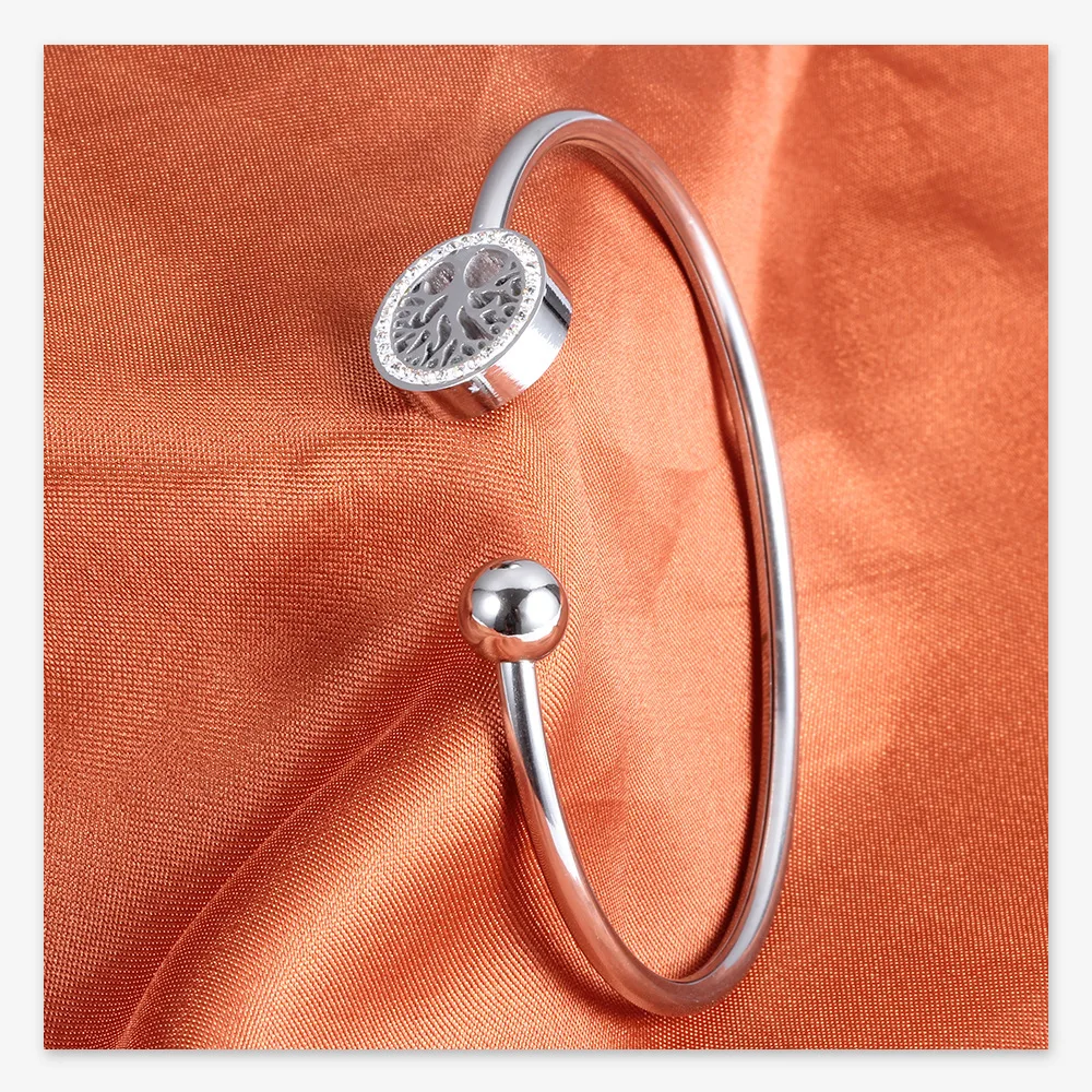 Женский браслет из нержавеющей стали Pulseira Mujer Moda прозрачный с кристаллами и