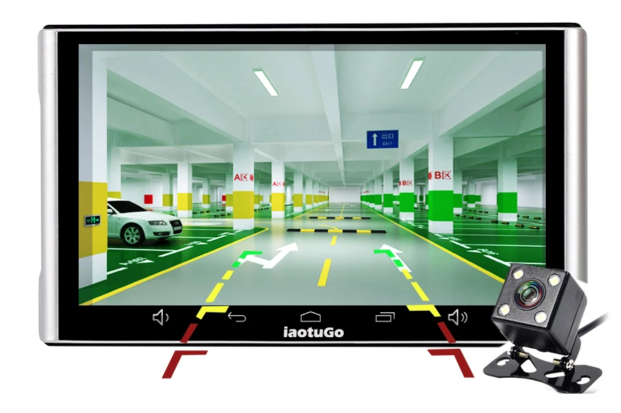 IaotuGo 7 дюймов Android gps DVR Навигатор Автомобильный gps планшет android 4,4 Wifi+ DVR Функция+ AV-IN+ Bluetooth+ FM+ 8 Гб+ 512 Мб