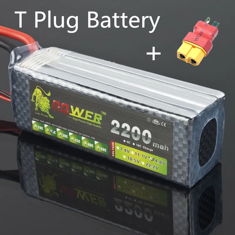 Батарея питания льва 14 8 V 2200mAh 25C Max 35C 4S T XT60 Разъем для RC Quodcopter грузовик Дрон Lipo