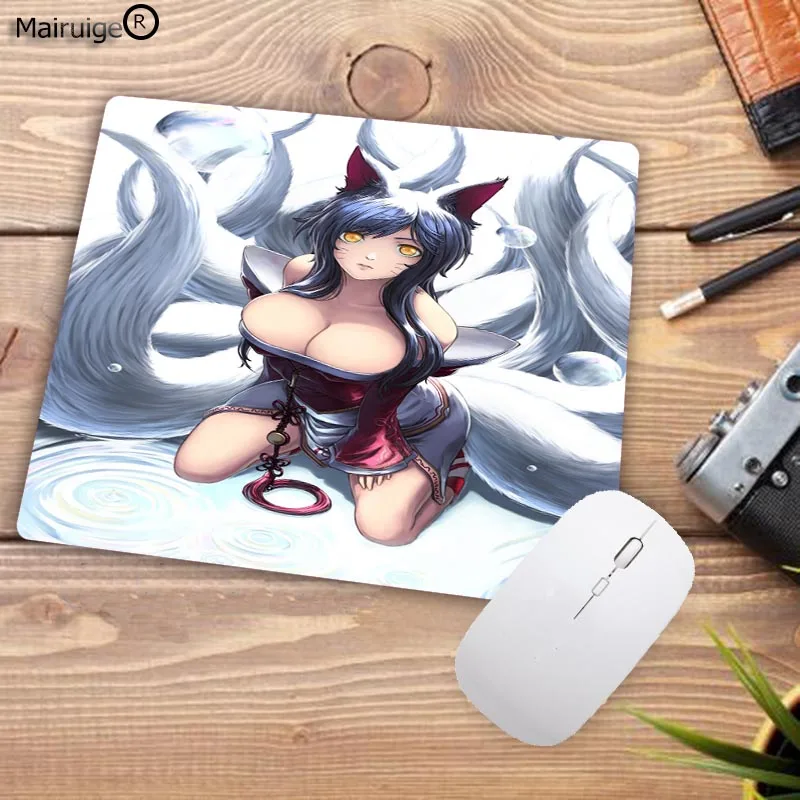 Mairuige сексуальный Ahri League of legends коврик для мыши игровая клавиатура Коврик для мыши игровой компьютер padmouse фото игровые коврики украшение стола - Цвет: 25X20CM