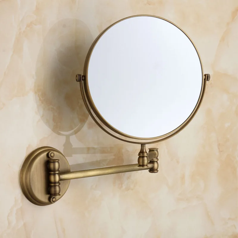 1X 3X Magnify Mirror Антикварные аксессуары для ванной комнаты, настенный держатель для бумаги, вешалка для полотенец, туалетная щетка, мыльница, набор оборудования для ванной - Цвет: 1X 3X Magnify Mirror