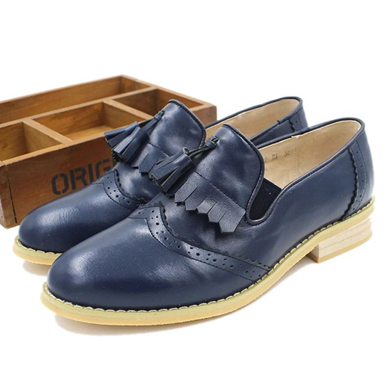 Туфли оксфорды женские из натуральной кожи на плоской подошве размеры 32 43|moccasin