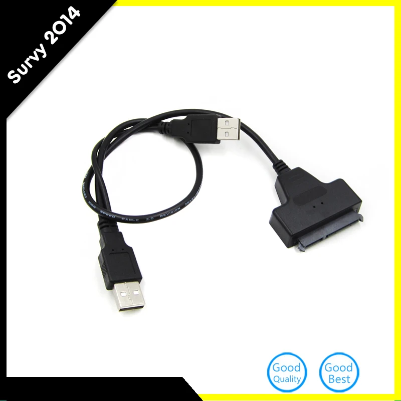 USB 2 0 для SATA 15 + 7 Pin данных и питания кабель адаптер 5 дюймов HDD SSD|usb 2.0|usb 2.0 to satausb cable |