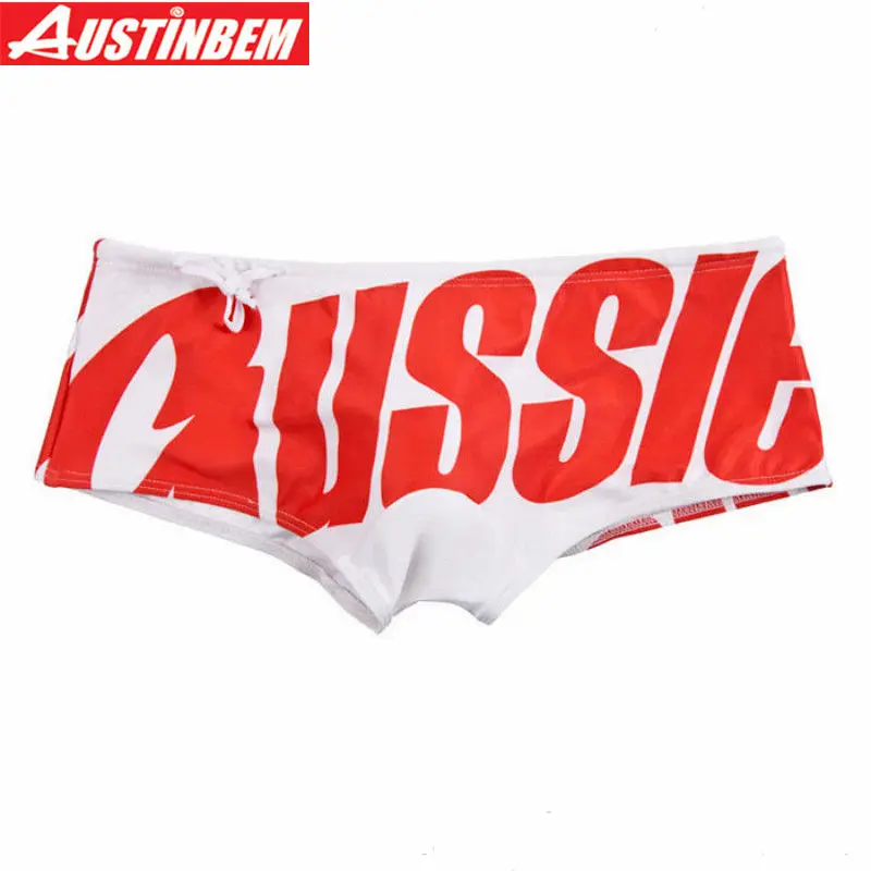 Мужские плавки с буквенным принтом купальные костюмы Austinbem мужские трусы боксеры