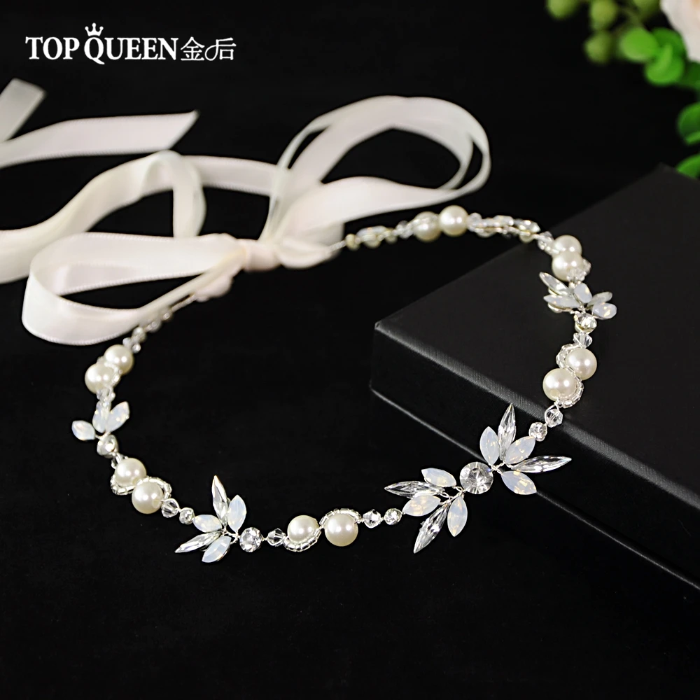 TOPQUEEN SH132 Свадебные ремни с жемчугом и стразы свадебный пояс для невесты Свадебные аксессуары тонкие ремни