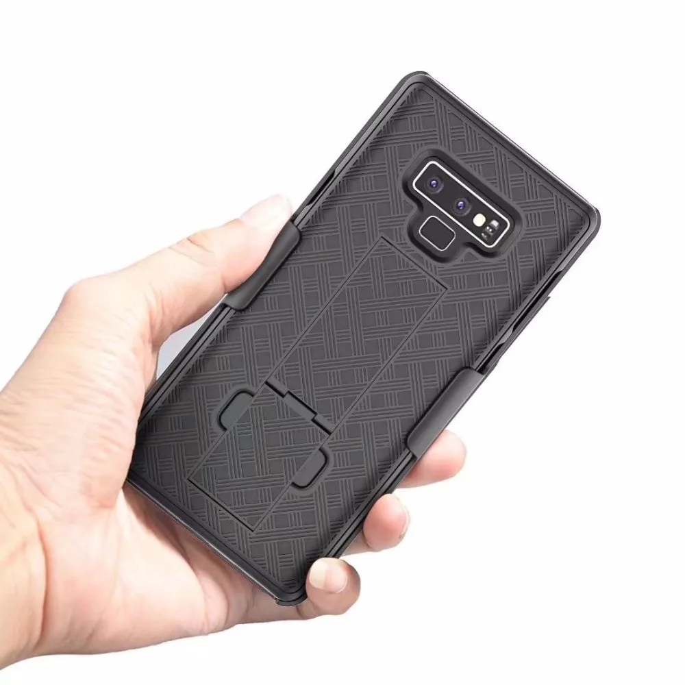 Сильно 3 в одном note 9 чехол спортивный Поворотный Зажим для ремня кобура Подставка