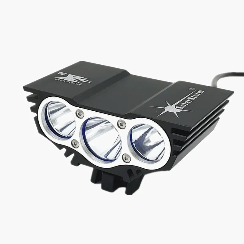 Светодиодный велосипедный фонарь SolarStorm X3 6000 лм 3T6 XM L T6 передняя фара + аккумулятор
