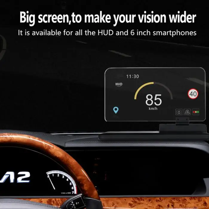 6-дюймовый держатель сотового телефона gps навигации изображение отражатель автомобильное крепление на приборную панель для HUD смартфонов XR657