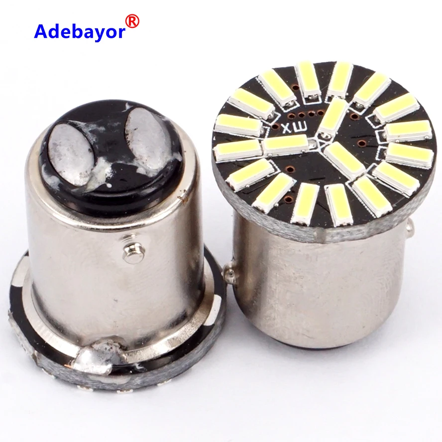 5 шт. 19 SMD 4014 светодиод 1157 BAY15D P21/4 Вт P21/5 автомобильный Стайлинг поворотный сигнал