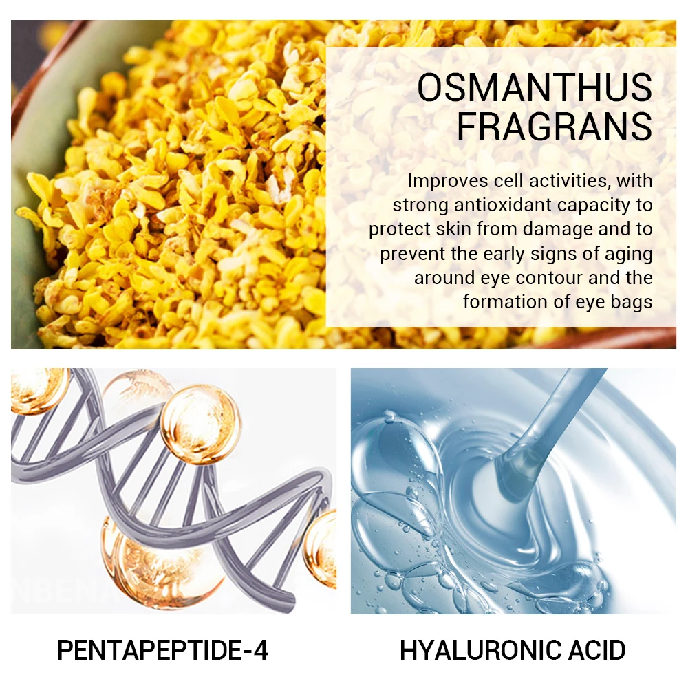 патчи для глаз уход за лицом под глаза Gold маска Золотая osmanthus fragrans повязка