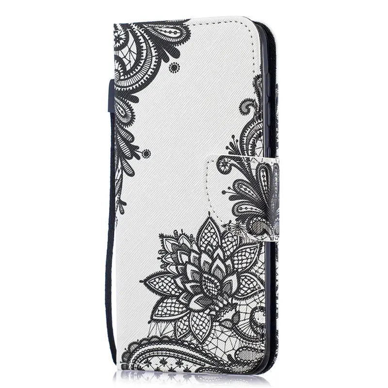 Style 2 Крутой кожаный чехол-бумажник с откидывающейся крышкой для samsung Galaxy A30 A40 A10 A20 A70 A50 M10 M20 M30, чехол для телефона с изображением кошачьих листьев и мрамора - Цвет: Style 2