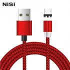 1 м 2 м NISI Магнитный зарядный кабель IOS TypeC Micro USB разъем магнитное зарядное устройство для iPhone Samsung Xiaomi LG Huawei все смарт-телефон