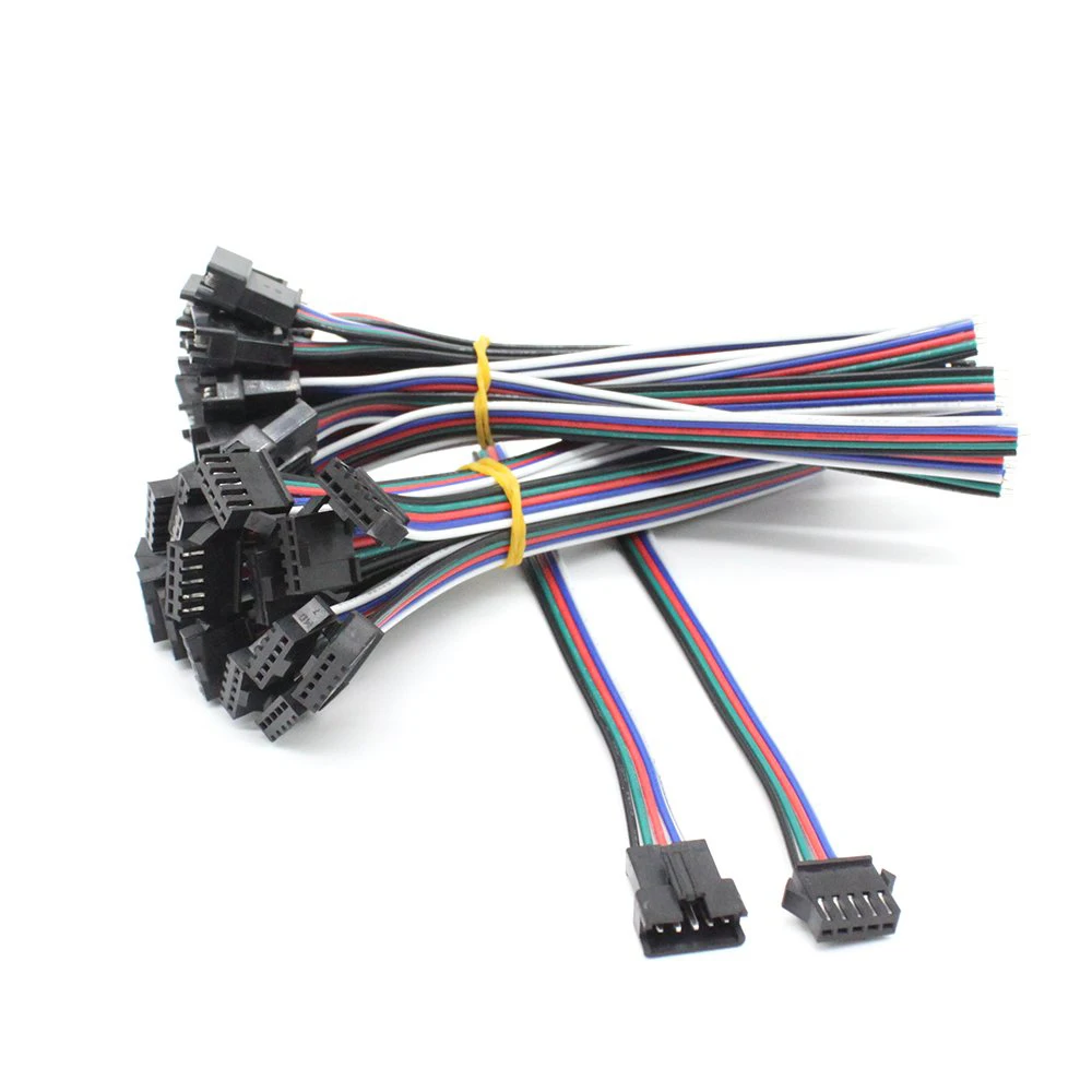 2pin/3pin/4pin/5pin JST SM Connector Cable Male &amp Female Plug Wire For WS2812B WS2811 rgb rgbw single LED Strip | Обустройство