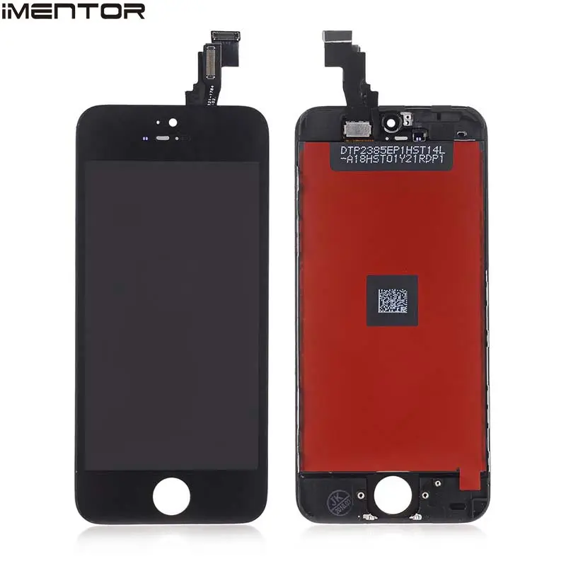 5C BLACK 10 шт. для AAA iphone 4 4S 5 5S 5C SE 6 ЖК дисплей с сенсорным дисплеем pantalla закаленное стекло 10 шт - Цвет: 5C BLACK