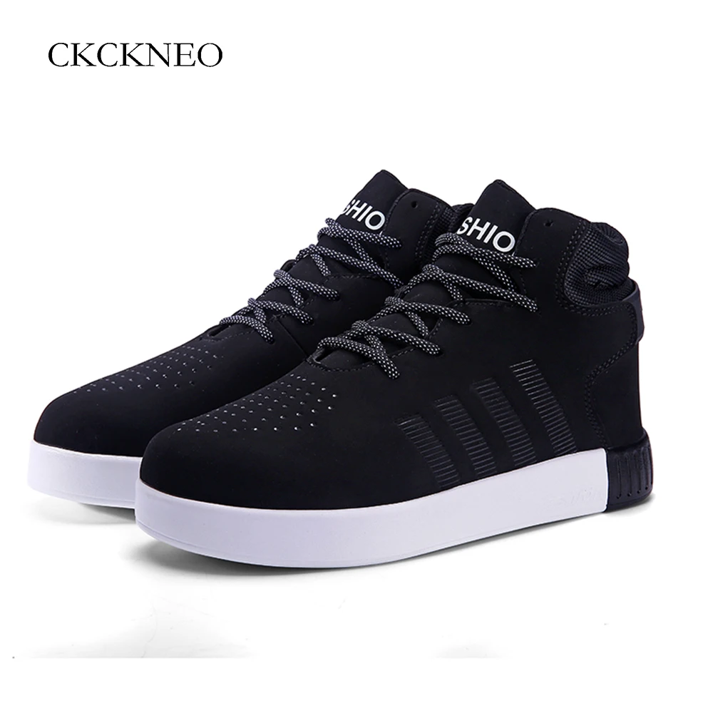 2017 New Men Skateboarding Shoes High Top Mens Sport shoes Autumn Footwear Outdoor Sneakers Bounce Breathable Athletic | Спорт и