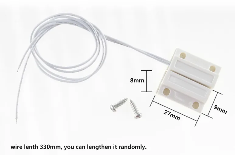Wofea 50 пар Проводной магнитные контакты датчик двери окна для аварийная система