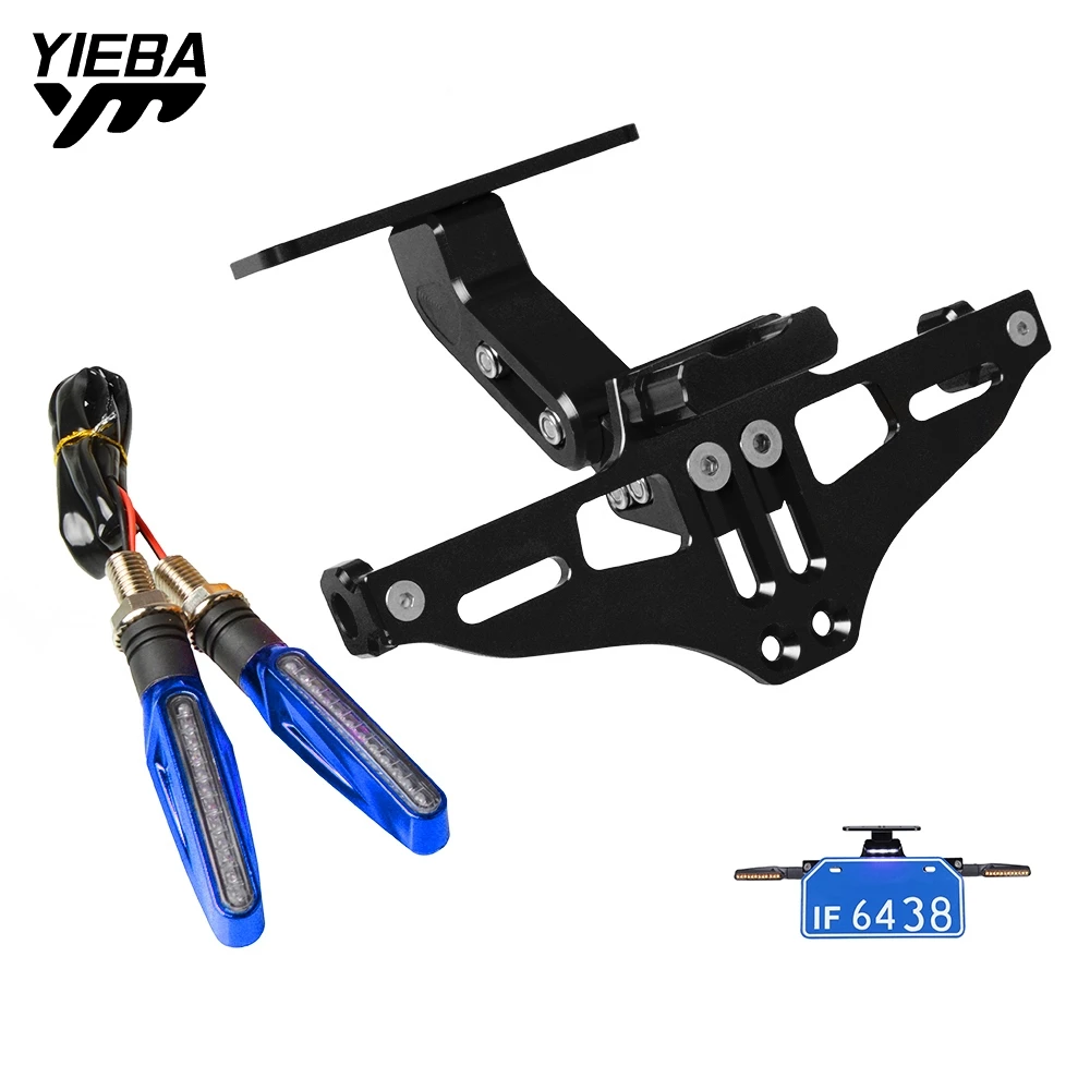 Для BMW R1200R R1200RS YAMAHA TMAX 500/530 SUZUKI GSX1400 Универсальный держатель номерного знака