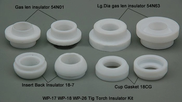 TIG комплект изолятора чашки прокладка 54N01 54N63 18 7 18CG FIT сварочный фонарь SR PTA DB WP 17 26
