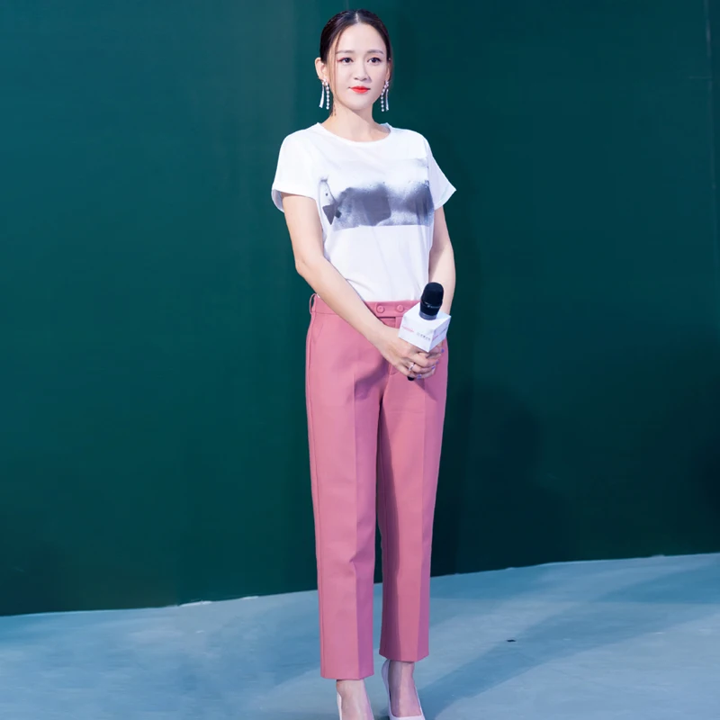 Женский костюм со звездами в Корейском стиле повседневный на осень и зиму