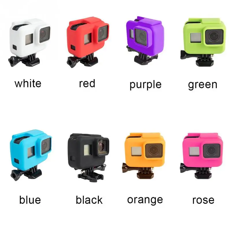 Gopro аксессуары Hero 5 Мягкий силиконовый чехол боковая рамка защитный для Go Pro Hero5