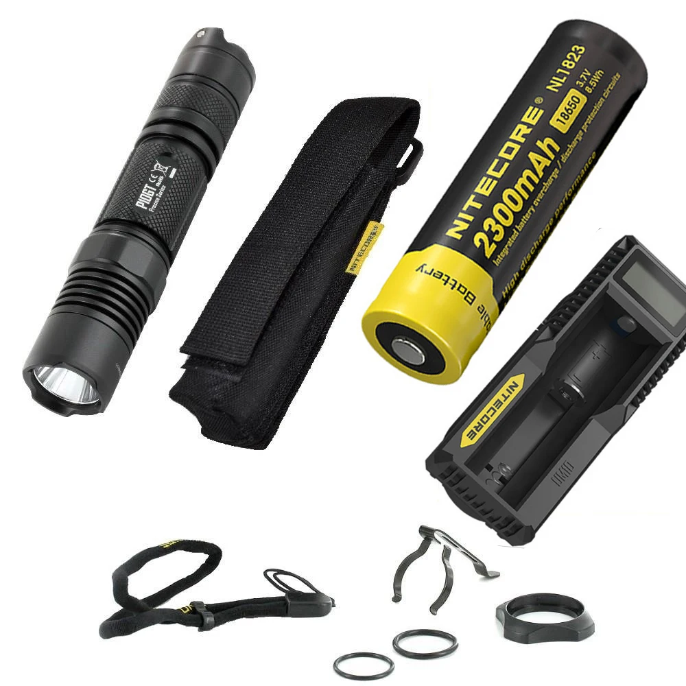 Nitecore p10gt Открытый фонарик CREE XP-l Hi V3 светодиодный Макс. 900 люмен луч бросать 286 м тактический фонарь+ аккумулятор+ зарядное устройство