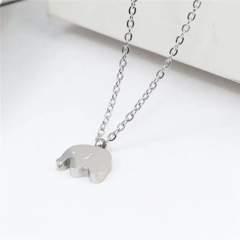 Fashion Stainless Steel Necklace Elephant Tree Love Symbol Pentagram Star Women Holiday Jewelry Gift 40cm - 39cm Long 1PC | Украшения и