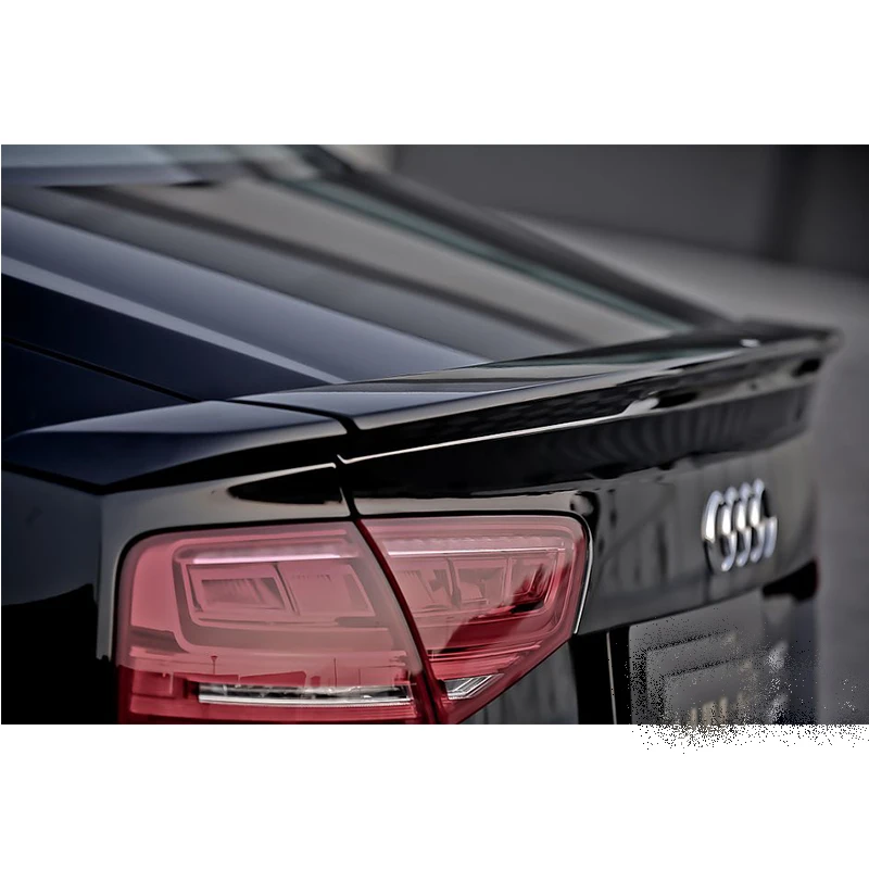 Неокрашенный ФАП A8 ABT Style задний багажник спойлер крыло для Audi A8 2010