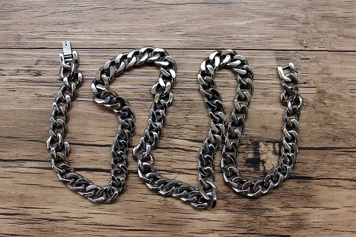 

Ожерелье из титана TA2 ure, ковбойская цепочка с ручной полировкой, изысканное мастерство