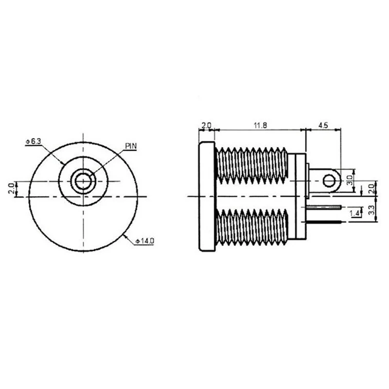 8 шт. штекерное гнездо постоянного тока 5 5*2 1 мм цвет красный желтый черный