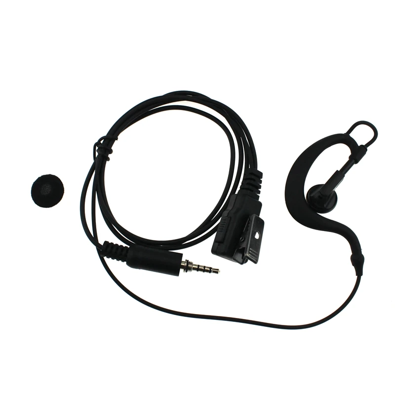G Shape Earpiece Collar clip PTT Headset with Microphone for Yaesu Vertex Radio VX-6R 7R 6E 7E 120 127 170 177
