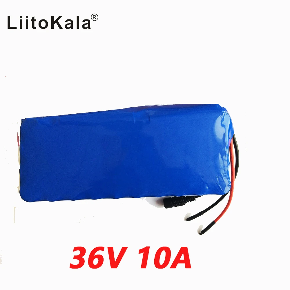 Литиевая батарея LiitoKala 36 в 10 Ач 500 Вт 18650 8 Аккумулятор для электрического