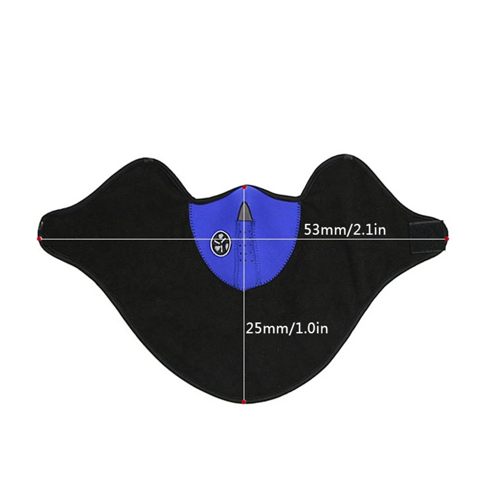Motorcycle Motorbike Half Face Mask Cover Fleece Unisex Ski Snow Moto Cycling Warm Winter Neck Guard Scarf Protecting Maske | Автомобили и