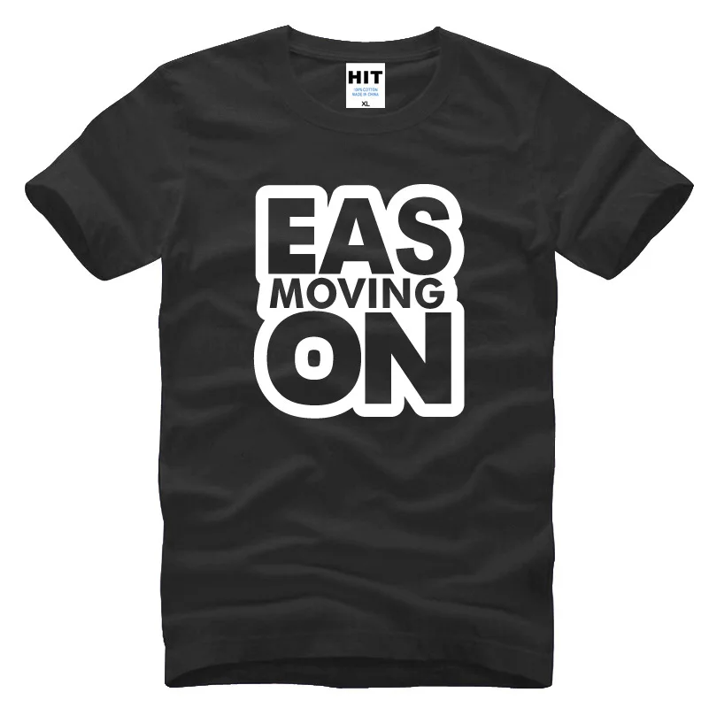 Мужская футболка Eason moving on fans хлопковая с короткими рукавами и принтом для