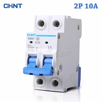 hot sale 2p 10a 230v 50hz mini circuit breaker mcb c10 c type 36mm overload and short circuit protection dc air switch