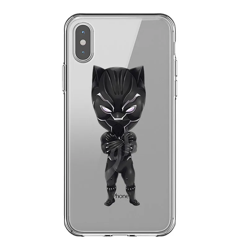 TPU Marvel Мстители Marvel DC Comics Железный человек паук Джокер Бэтмен мягкий ТПУ чехол для телефона для iPhone X SE 5S 6 6S 7 8 XR XSMAX - Цвет: TPU
