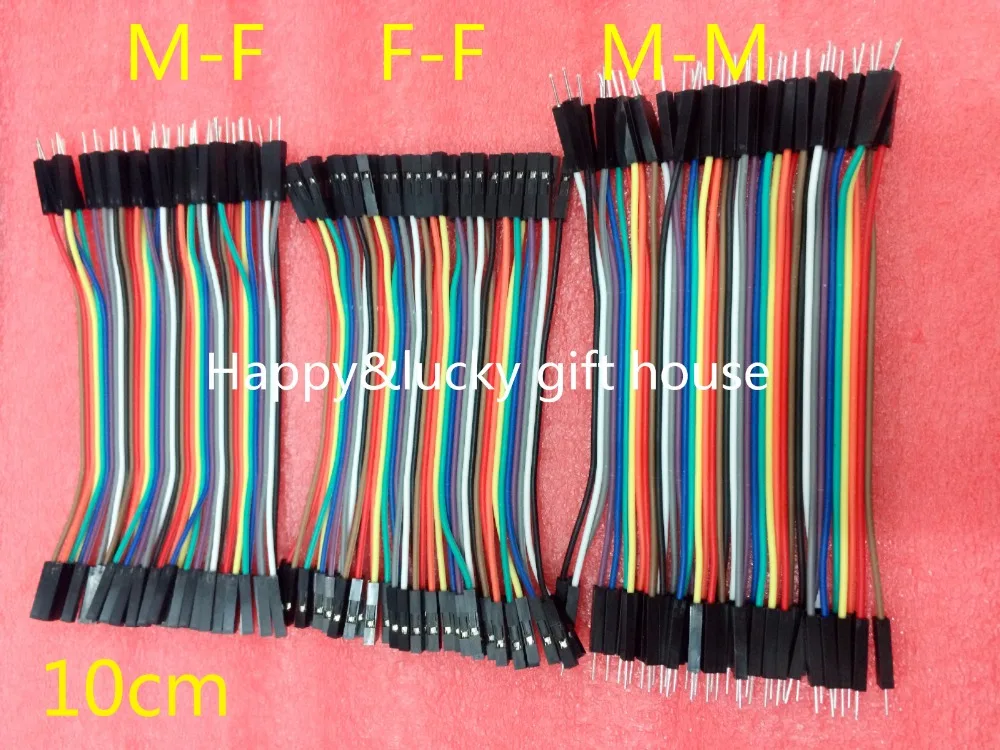 

YYT 10CM 40p DuPont line 120pcs male to male+male to female+female to female jumper wire dupont cable